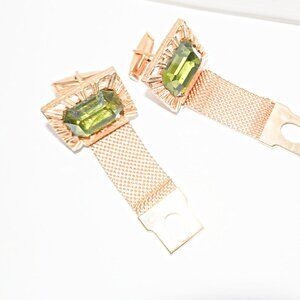 Retro Crystal Cufflinks